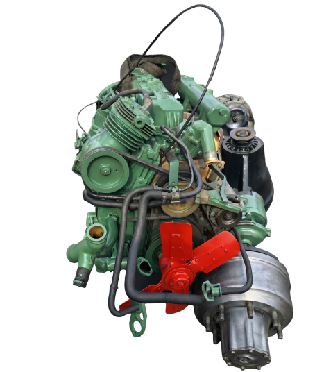 Mercedes 1317 Turbo Complete Engine with Rear Axle